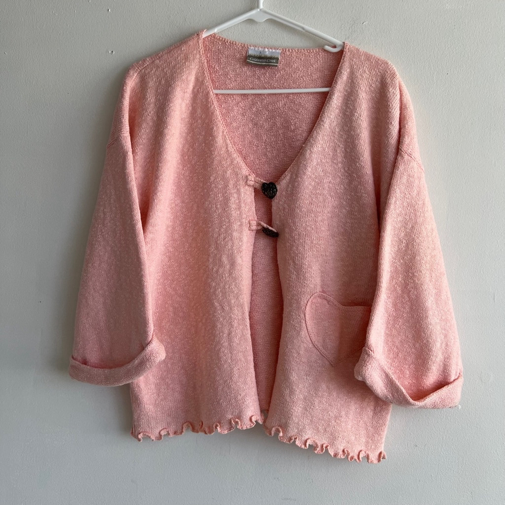 Women's Knittrd Cardigan, Size M, Pink